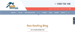 Desktop Screenshot of blog.rooroofing.com.au
